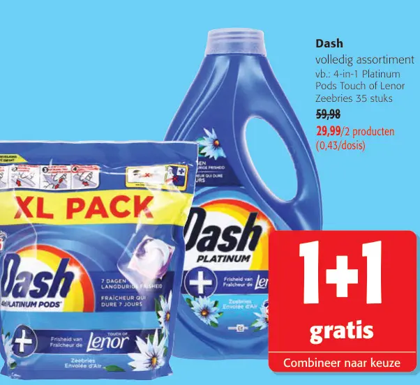 Promotie: Dash volledig assortiment