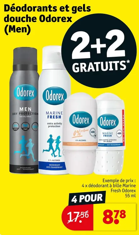 Offre: Deodorants et gels douche