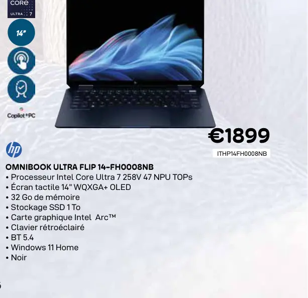 Offre: Omnibook ultra flip 14-fh0008nb