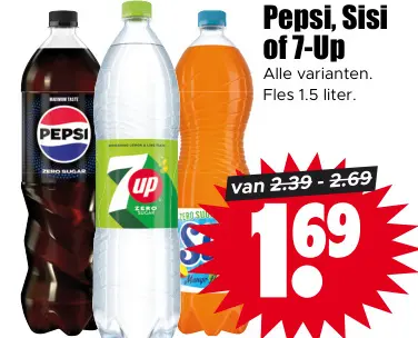 Aanbieding: Pepsi, Sisi of 7-Up