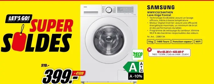 Offre: Lave-linge frontal