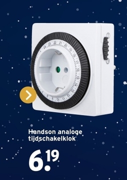 Aanbieding: Handson analoge tijdschakelklok