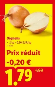 Offre: Oignons