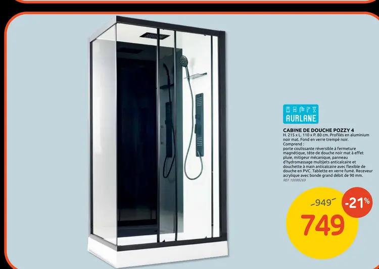 Promotie: Cabine de douche pozzy 4