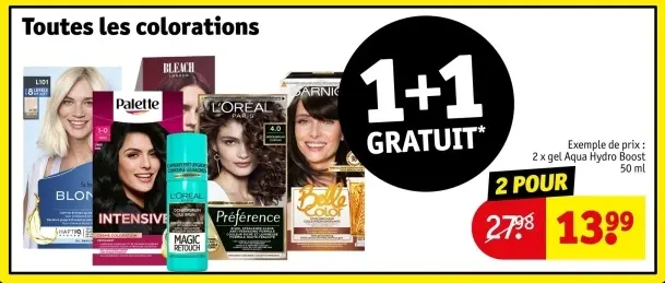 Offre: Toutes les colorations
