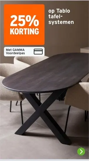 Aanbieding: Tablo tafelsystemen