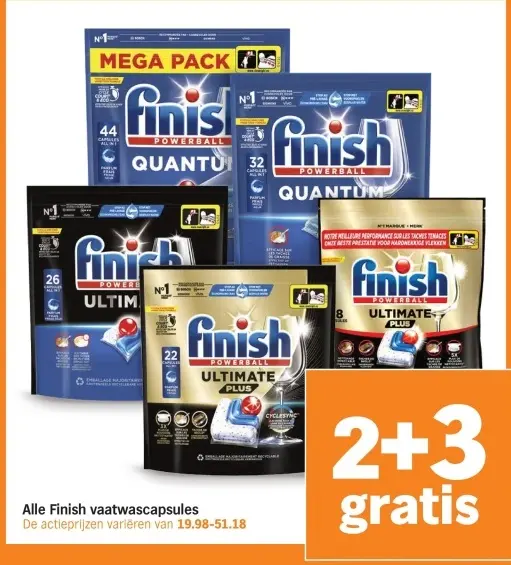 Aanbieding: Finish vaatwascapsules