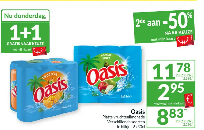 Promotie: Platte vruchtenlimonade