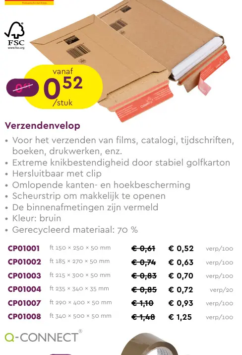 Promotie: Verzendenvelop