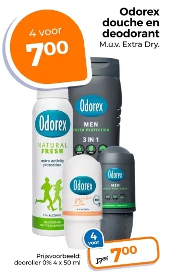 Aanbieding: Odorex douche en deodorant