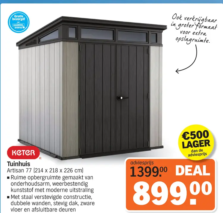 Aanbieding: Tuinhuis Artisan 77