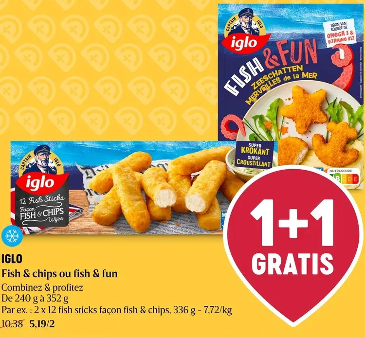 Offre: Fish & chips ou fish & fun