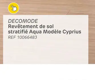 Offre: Parquet stratifié decomode aqua classic cyprus 8mm 1,995m²