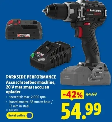 Promotie: Accuschroefboormachine