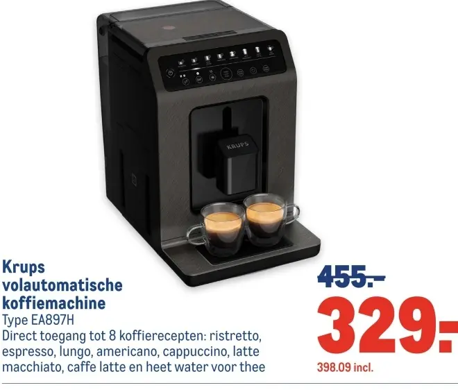 Aanbieding: volautomatische koffiemachine