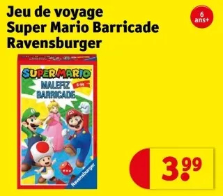 Offre: Jeu de voyage Super Mario Barricade