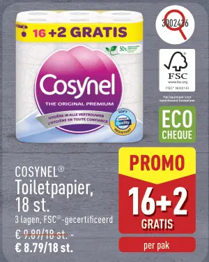 Promotie: Toiletpapier