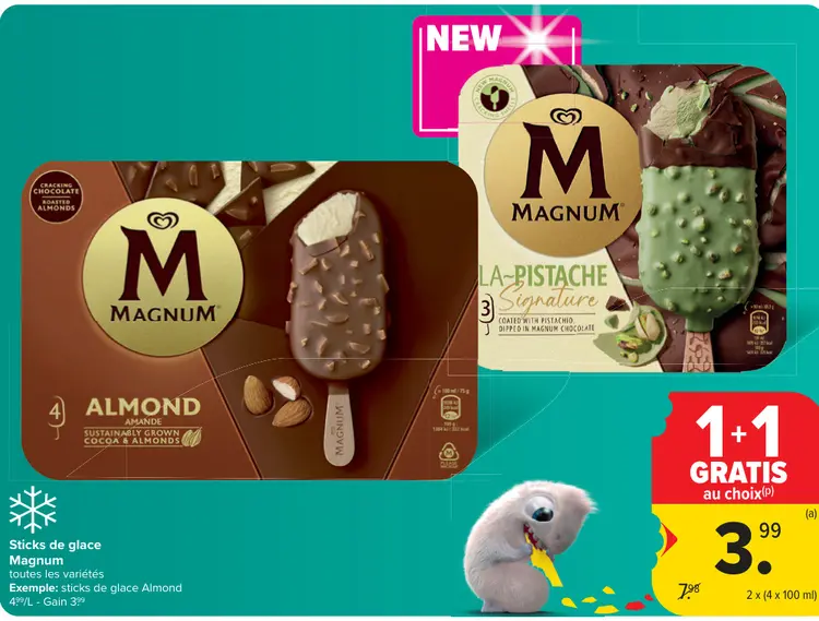 Offre: Sticks de glace Magnum