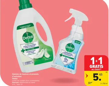Offre: Gamme de lessives et produits d'entretien