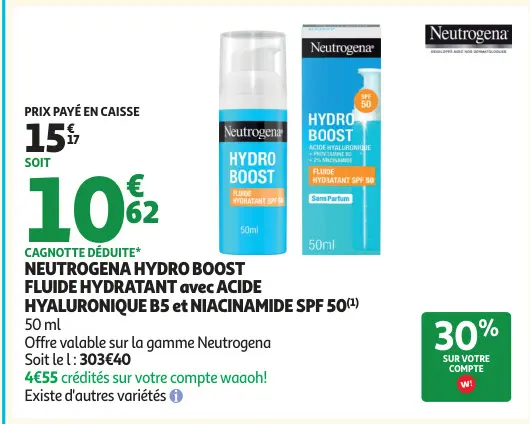 Promotie: Hydro boost fluide hydratant