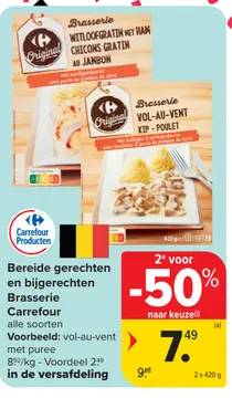 Aanbieding: Bereide gerechten en bijgerechten Brasserie