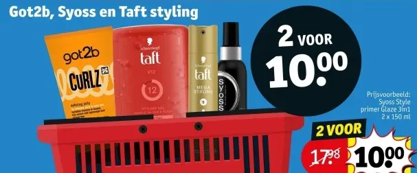 Aanbieding: Got2b, Syoss en Taft styling