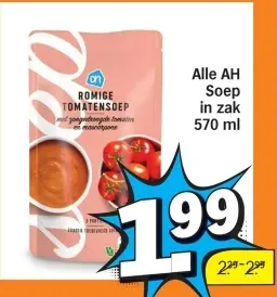 Aanbieding: AH Romige Tomatensoep