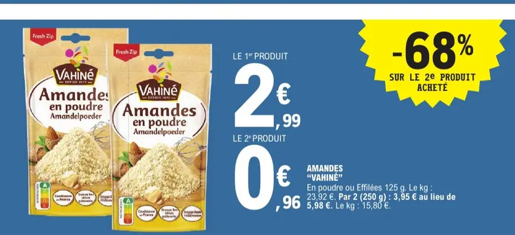 Offre: Amandes en poudre ou effilées