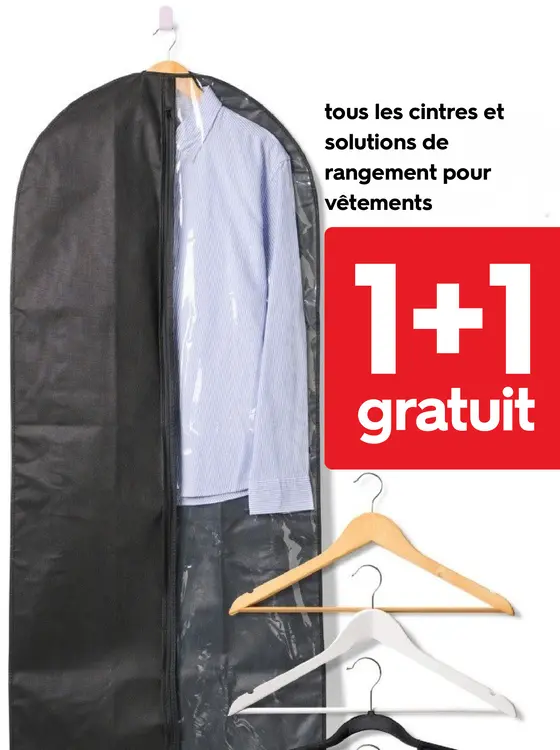 Offre: Cintres et solutions de rangement pour vêteme