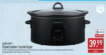 Offre: AMBIANO® Slowcooker numérique