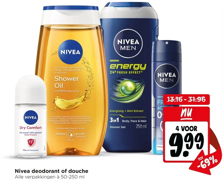 Aanbieding: Nivea deodorant of douche