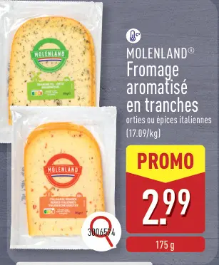 Offre: Fromage aromatisé en tranches