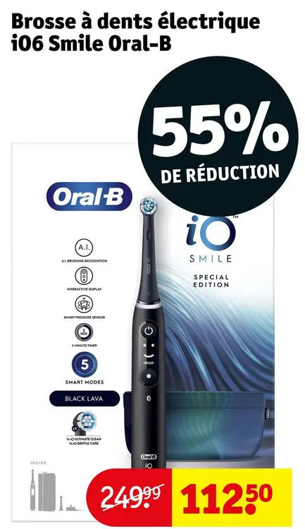 Offre: Brosse à dents électrique iO6 Smile