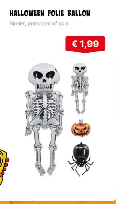 Aanbieding: Halloween folie ballon