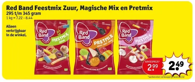 Promotie: Feestmix Zuur, Magische Mix en Pretmix