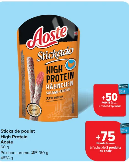 Offre: Sticks de poulet High Protein