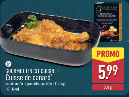 Offre: GOURMET FINEST CUISINE® Cuisse de canard*