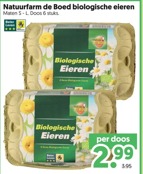 Aanbieding: Natuurfarm de Boed biologische eieren