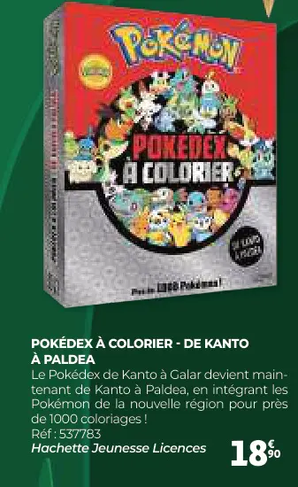 Offre: Pokédex à colorier - de kanto à paldea