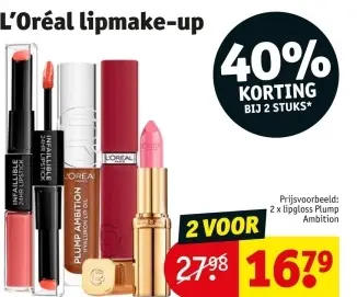 Aanbieding: L'Oréal lipmake-up