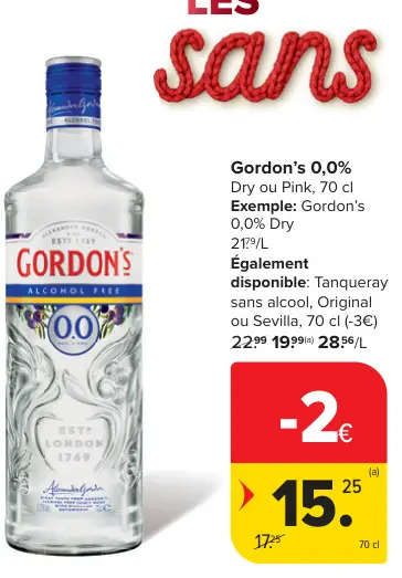 Offre: Gordon's 0,0%