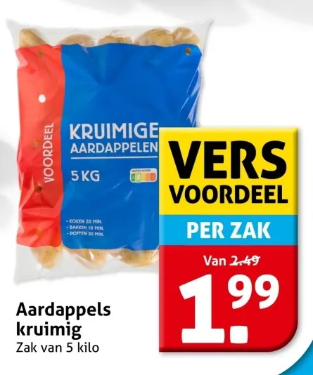 Aanbieding: Aardappels kruimig