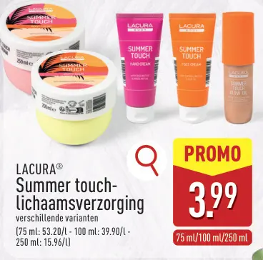Promotie: Summer touch-lichaamsverzorging