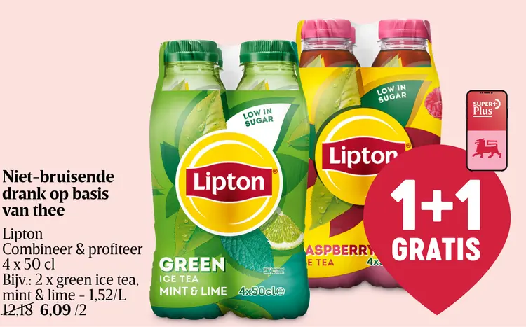 Promotie: Niet-bruisende drank op basis van thee