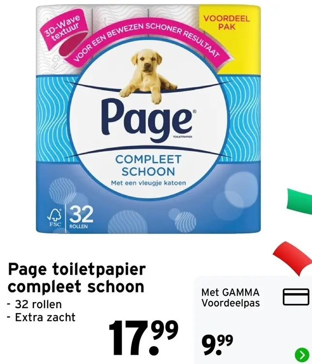 Aanbieding: Toiletpapier compleet schoon