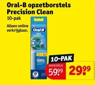 Aanbieding: Oral-B opzetborstels Precision Clean