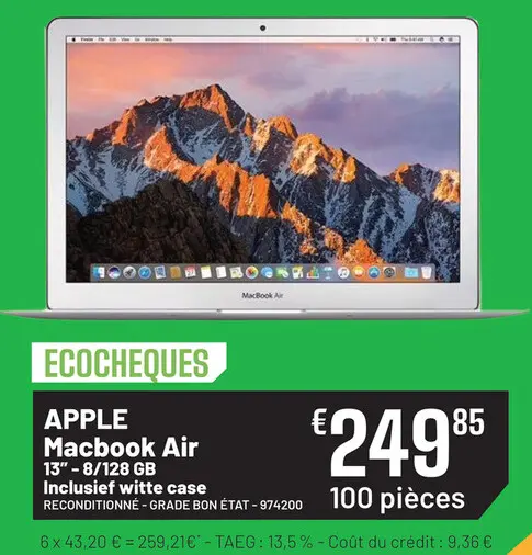 Offre: Macbook Air