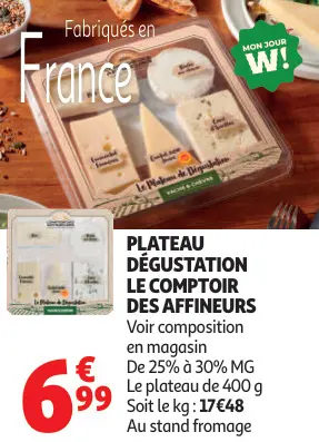 Offre: Le Comptoir des Affineurs Plateau dégustation