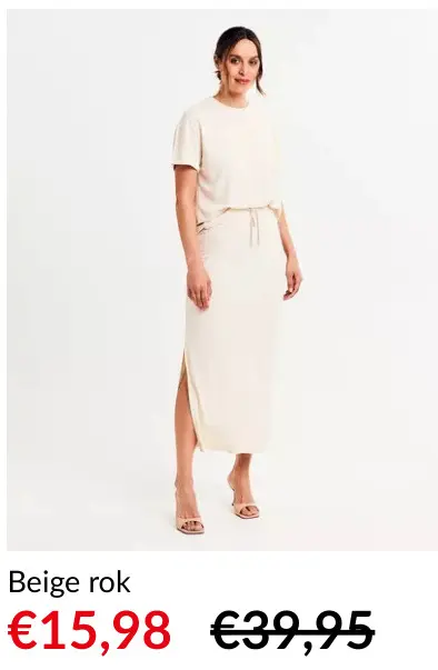 Promotie: Beige rok