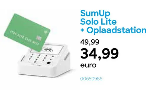 Promotie: SumUp Solo Lite + Oplaadstation